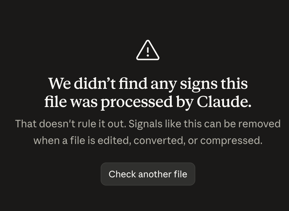 After: no signs of Claude
