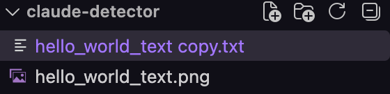 File explorer showing the PNG and its text copy